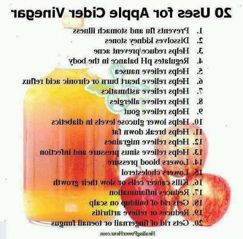 Hoe om gewicht te verliezen met appelazijn toegevoegd aan uw dieet. Neem de azijn voor elke maaltijd.