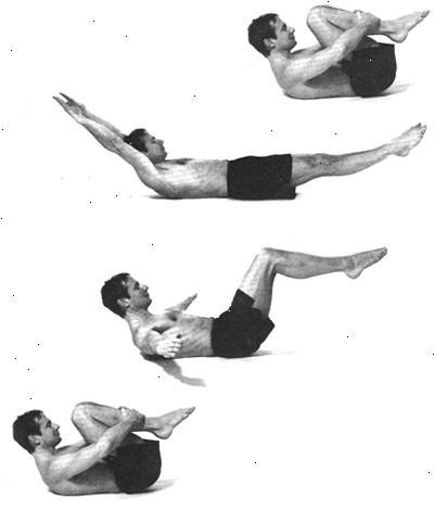 Hoe maak je een dubbele been lift pilates oefening te doen. De dubbele been lift.